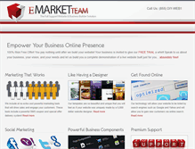 Tablet Screenshot of emarketteam.com